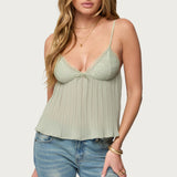 Rhian Lacey Pleated Babydoll Top