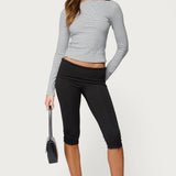 Loria Striped Boat Neck Top