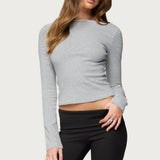 Loria Striped Boat Neck Top
