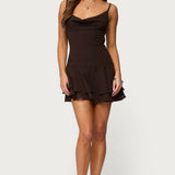 Josefina Drop Waist Chiffon Mini Dress