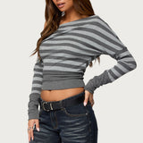 Marniee Striped Off Shoulder Top