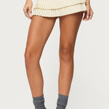 Double Pleated Mini Skort
