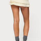 Double Pleated Mini Skort