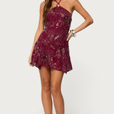 Adria Bead & Sequin Mini Dress
