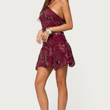 Adria Bead & Sequin Mini Dress