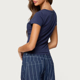 Merinda V Neck T Shirt