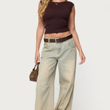 Jarah Pointelle Knit Boat Neck Top