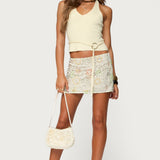 Kez Belted Knit Halter Top