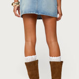 Tory Western Denim Mini Skirt