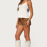 Leonora Halter Babydoll Top