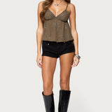 Raia Beaded Babydoll Top