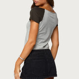 Liva Contrast Raglan T Shirt
