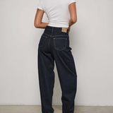 High Rise Barrel Jean in Indigo