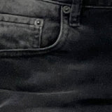 Low Rise Parallel Jeans In Extreme Black Wash