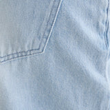 Low Rise Parallel Jeans in Icy Blue