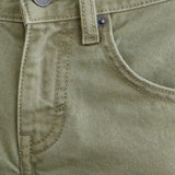 Low Rise Parallel Jeans in Fern Green