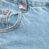 Low Rise Parallel Jeans in Light Wash Blue