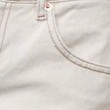 Low Rise Parallel Jeans in Off White