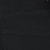 Low Rise Parallel Jeans in Rinse Black