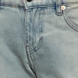 Low Rise Parallel Jeans in Sand Bleach Extreme