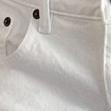 Low Rise Parallel Jeans in True White