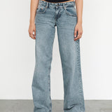 Low Rise Parallel Jeans in Vintage Blue Wash