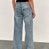 Low Rise Parallel Jeans in Vintage Blue Wash