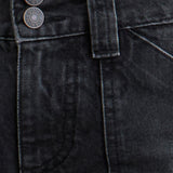 Low Rise Relaxed Cargo Jeans in Vintage Black
