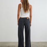 Low Rise Relaxed Cargo Jeans in Vintage Black
