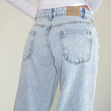 Low Rise Roomy Jeans in 80's Light Wash Blue
