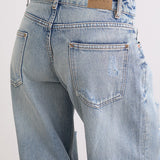Low Rise Roomy Jeans in Extreme Rip Vintage Blue