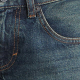 Low Rise Roomy Jeans in Dirty Green