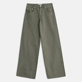 Low Rise Roomy Jeans in Olivine