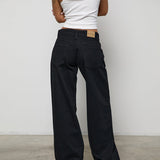 Low Rise Roomy Jeans in Rinse Black