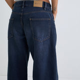 Low Rise Roomy Jeans in Smokey Blue