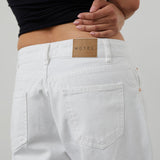 Low Rise Roomy Jeans in True White