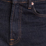 Low Slung Slim Parallel Jeans in Indigo