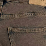 Low Rise Parallel Jeans in Dark Sand