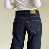 Low Rise Parallel Jeans in Indigo