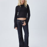 Low Rise Twisted Seam Jeans in Indigo