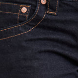 Low Rise Twisted Seam Jeans in Indigo