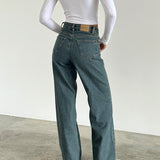 Parallel Jeans in Brown and Blue Acid