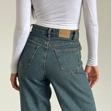 Parallel Jeans in Brown and Blue Acid