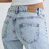 Rigid Low Rise Flare Jeans in 80s Light Wash