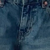 Roomy Extra Wide Low Rise Jeans in Vintage Blue Green