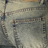 Roomy Extra Wide Low Rise Jeans in Sand Wash Blue