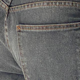 Roomy Extra Wide Low Rise Jeans in Grey Used Bleach