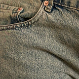 Roomy Extra Wide Leg Low Rise Jeans in Sandy Blue Acid