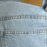 Roomy Extra Wide Low Rise Jeans in Light Wash Blue
