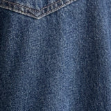 Roomy Extra Wide Low Rise Jeans in Mid Indigo Blue